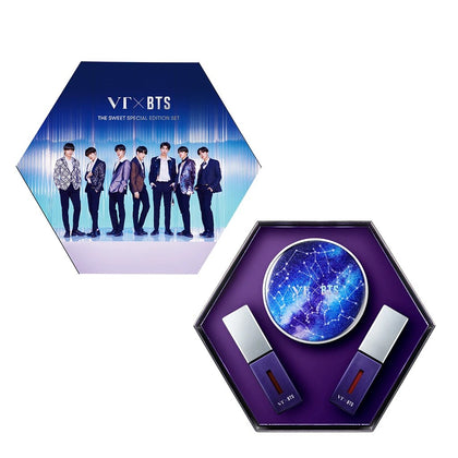 [VT Cosmetics] BTS The Sweet Special Edition Set - #21 light beige Cushion + 2 color Liptint - 2071MALL