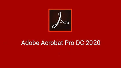 Adobe Acrobat Pro 2020 Activation Serial Number For 1 MAC - English Red - Digital Code Only - 2071MALL