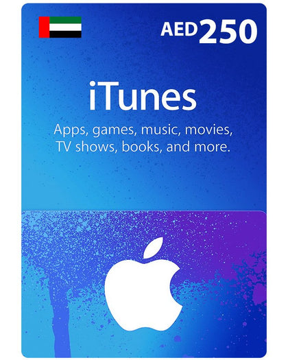 iTunes Gift Card AED 250 (UAE) - Receive your code instantly (Prepaid Only)